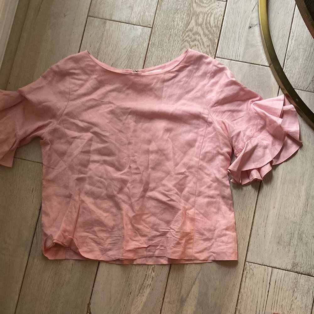 Pink linen club Monaco blouse